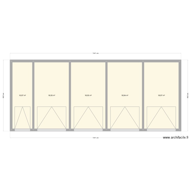 garage 5 gsa. Plan de 5 pièces et 87 m2