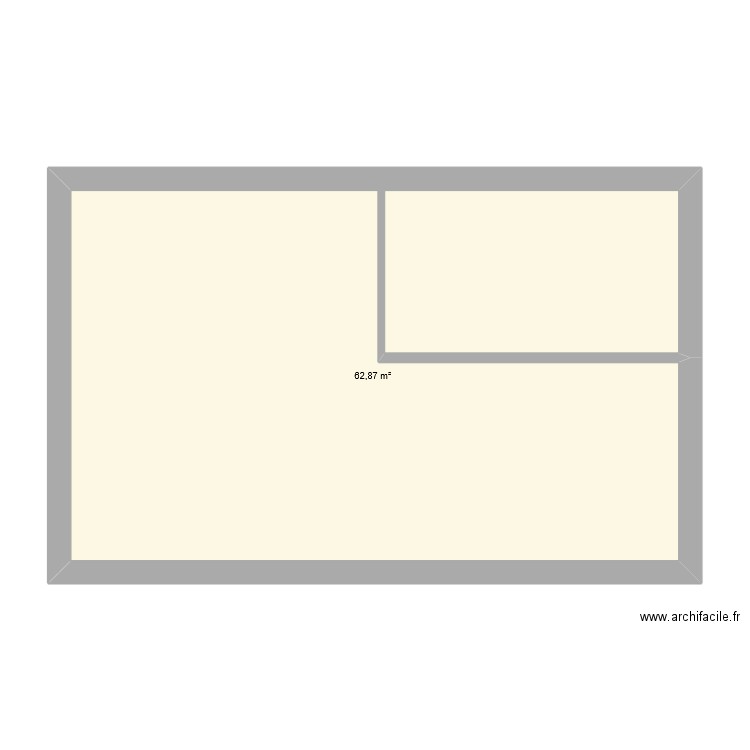 7x11 - 15-12-24. Plan de 1 pièce et 63 m2