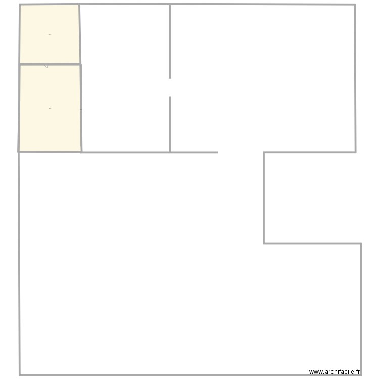 Duette. Plan de 5 pièces et 680 m2