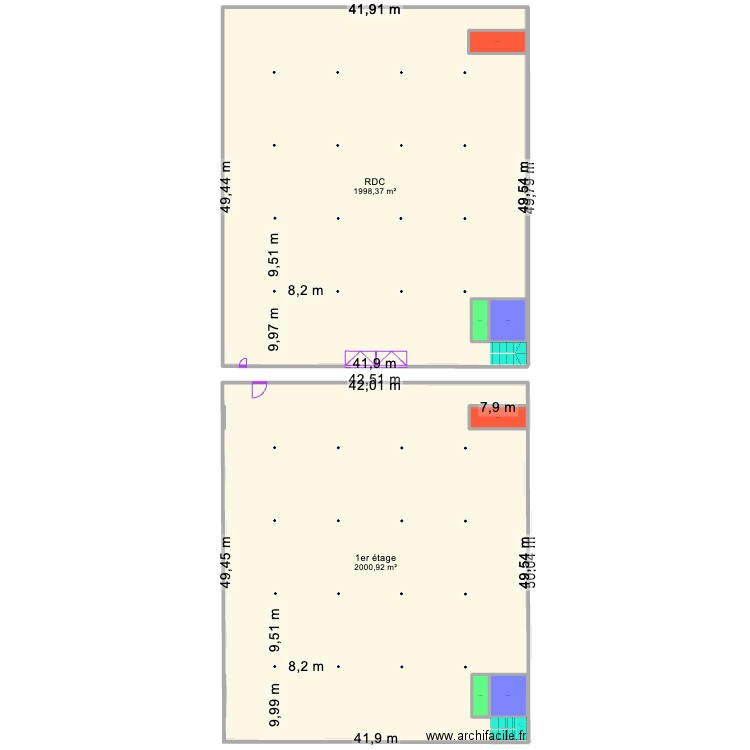 st denis neutre. Plan de 8 pièces et 4285 m2