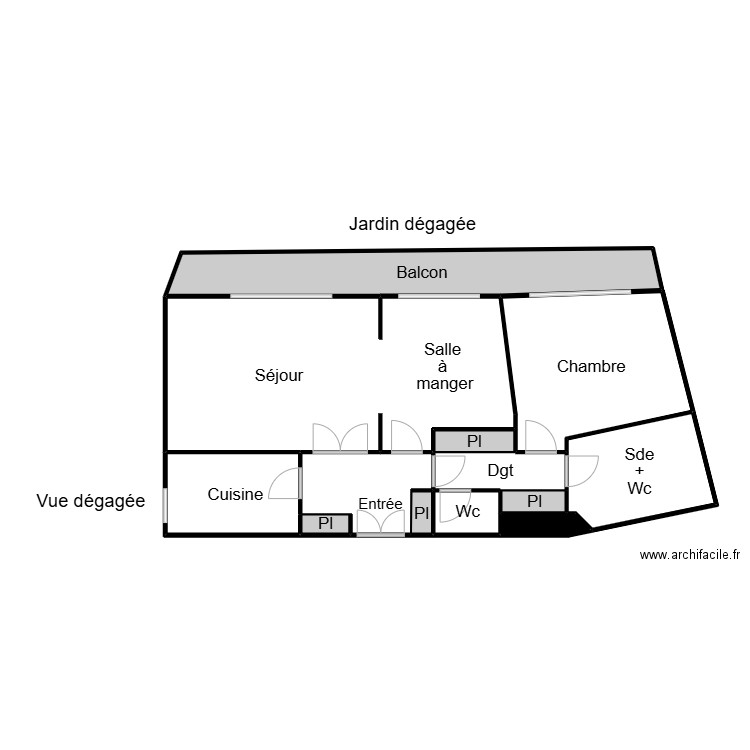 ROULAUD 2. Plan de 13 pièces et 124 m2