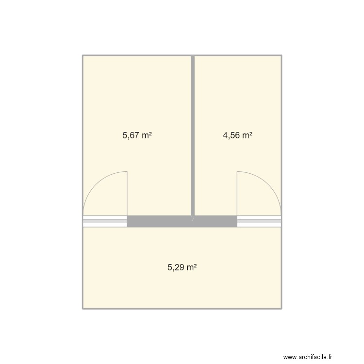 plan cochon. Plan de 3 pièces et 16 m2