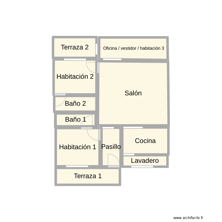 Piso José Luis. Plan de 11 pièces et 10 m2