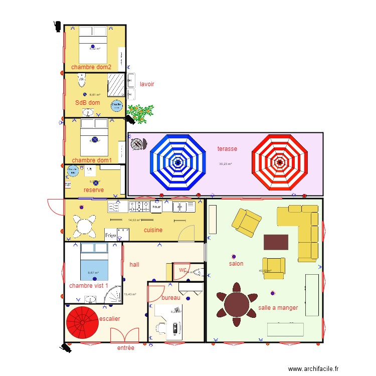 MAISON KIGALI 2025. Plan de 11 pièces et 145 m2