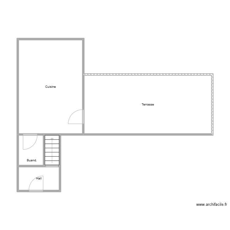 Seraing. Plan de 5 pièces et 49 m2