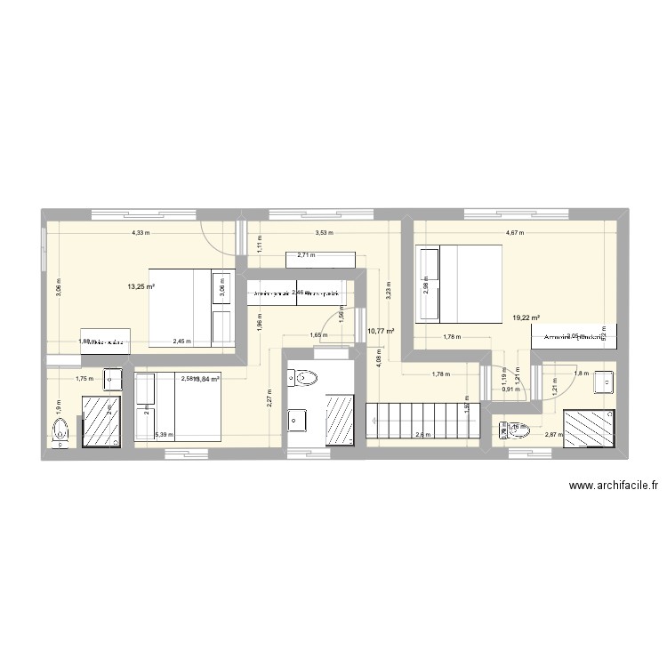 SAWADEE 2026 N2. Plan de 4 pièces et 57 m2