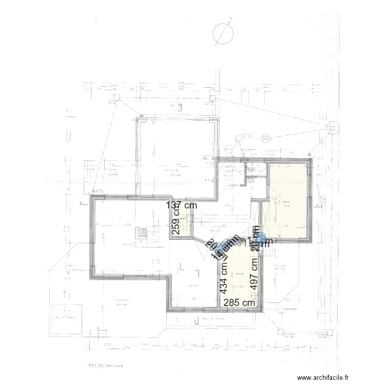 Vosberg rez. Plan de 3 pièces et 35 m2