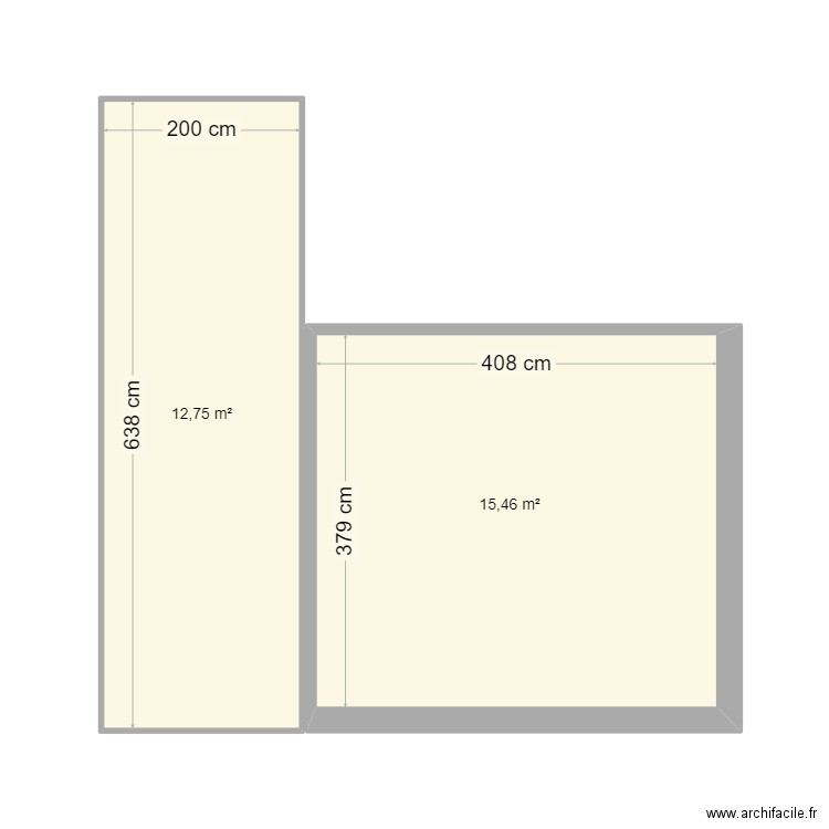 CHALET-TOTAL. Plan de 2 pièces et 28 m2