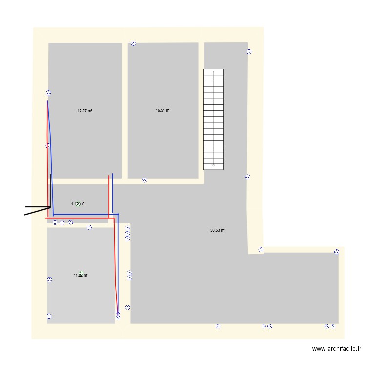 PLAN RDC 2. Plan de 5 pièces et 100 m2