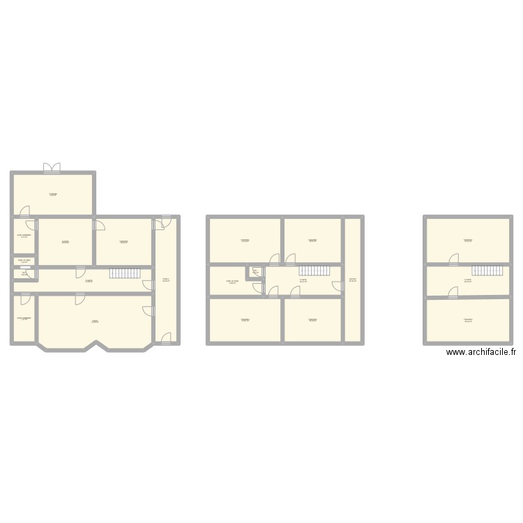 Godarville. Plan de 21 pièces et 361 m2