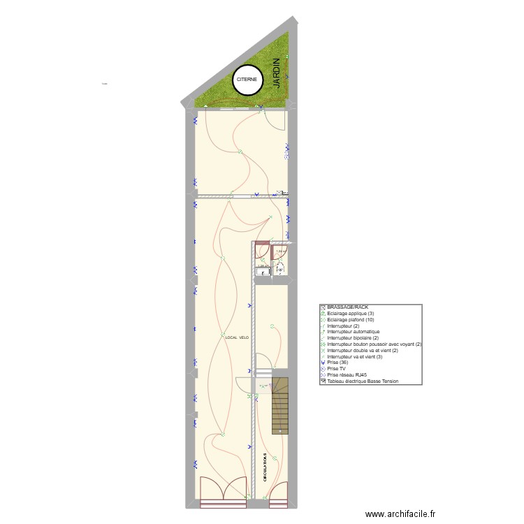 RDC F.CHELEA ELEC ok. Plan de 3 pièces et 88 m2