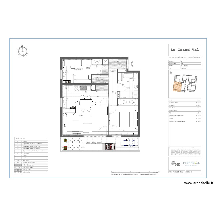 T3 appart v1. Plan de 0 pièce et 0 m2