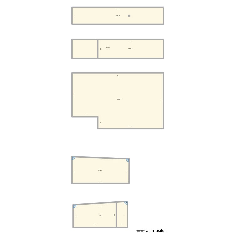 GARAGE. Plan de 6 pièces et 194 m2