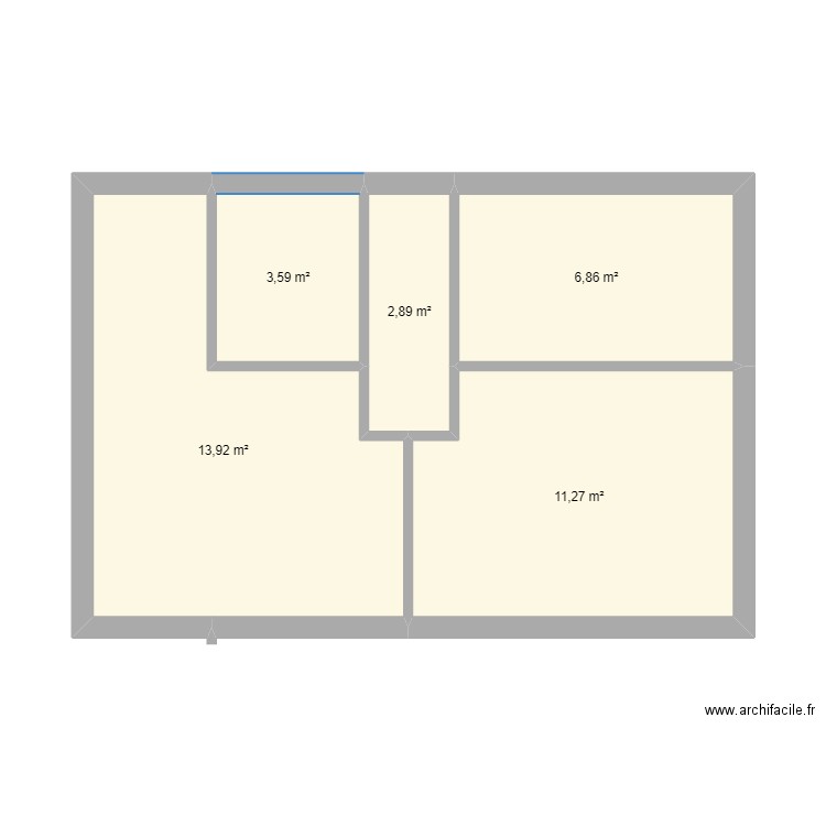 2nd étage 2ere vers.. Plan de 5 pièces et 39 m2