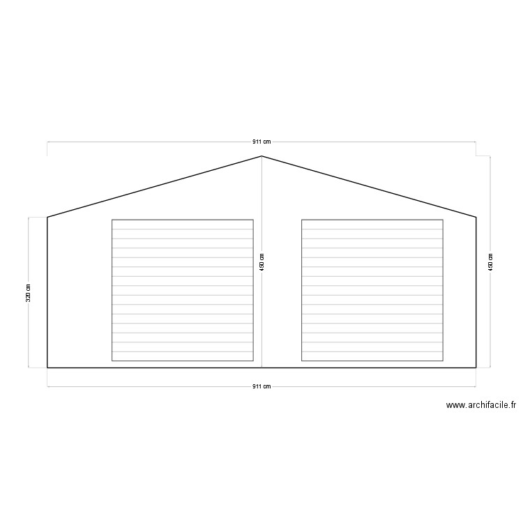 facade. Plan de 0 pièce et 0 m2