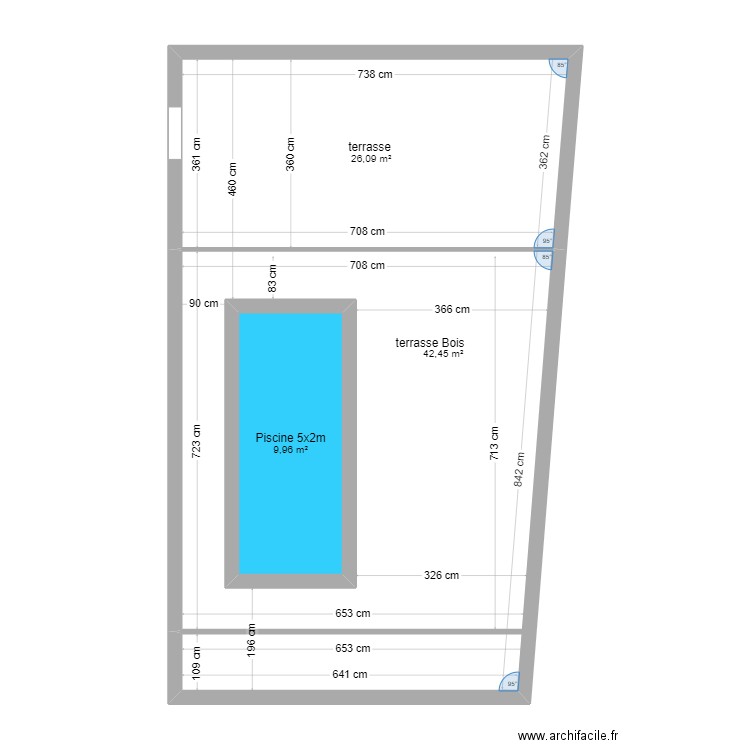 maison cindy meyran. Plan de 3 pièces et 92 m2