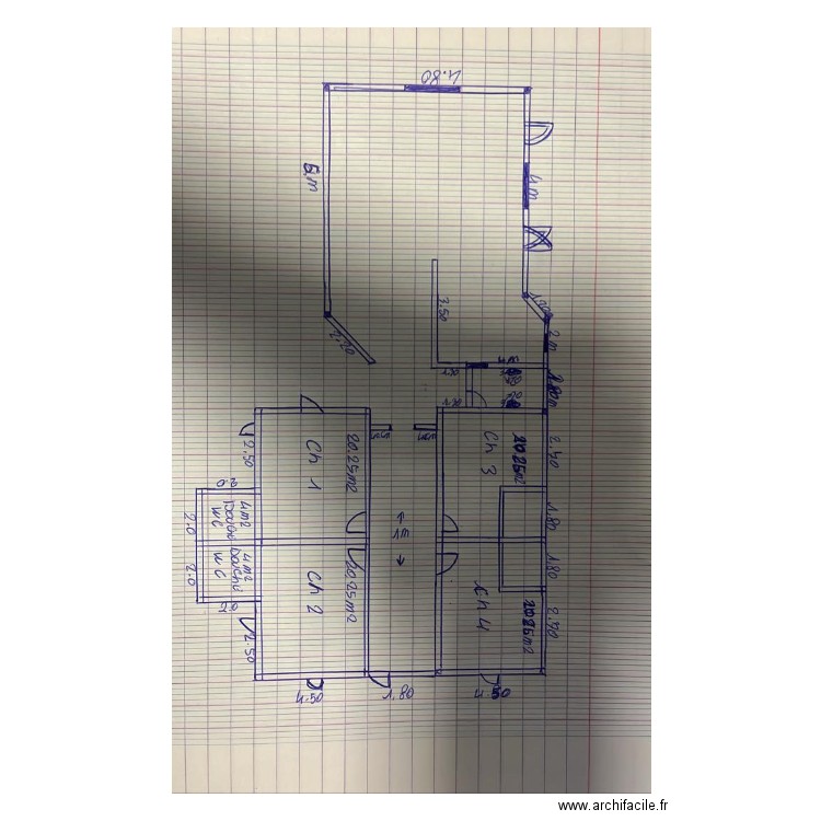 ma maison . Plan de 0 pièce et 0 m2