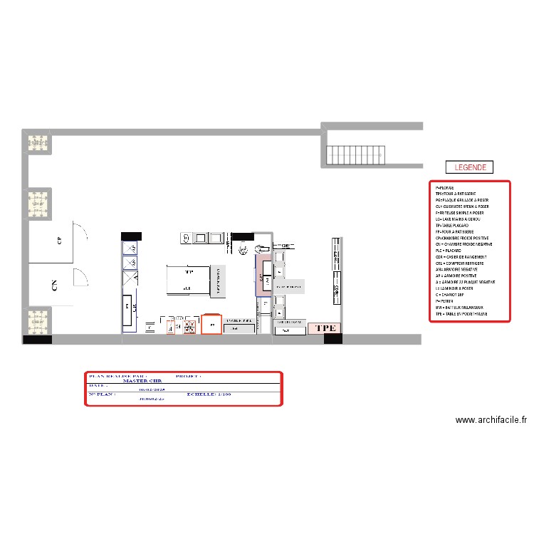 PLAN GOMIS SS SOL. Plan de 3 pièces et 3 m2