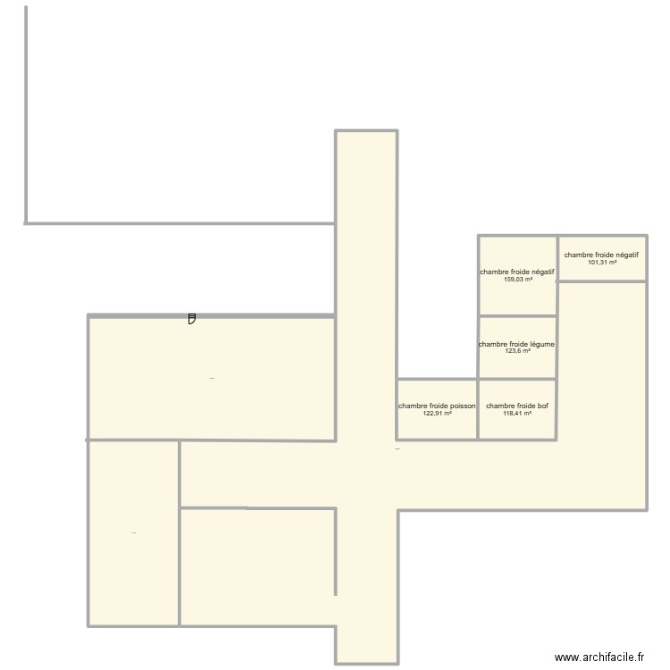 plan cuisine thomas . Plan de 8 pièces et -73 m2