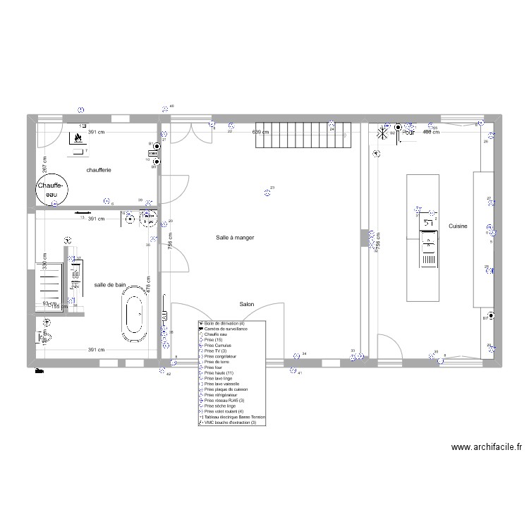 Antoine téo .pc. Plan de 4 pièces et 107 m2