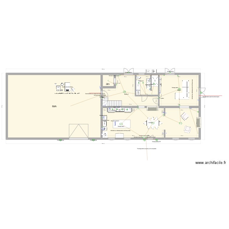 maison 1 . Plan de 6 pièces et 249 m2