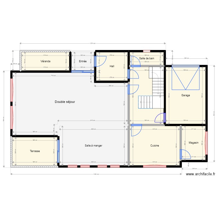 LUTENDELE. Plan de 11 pièces et 152 m2