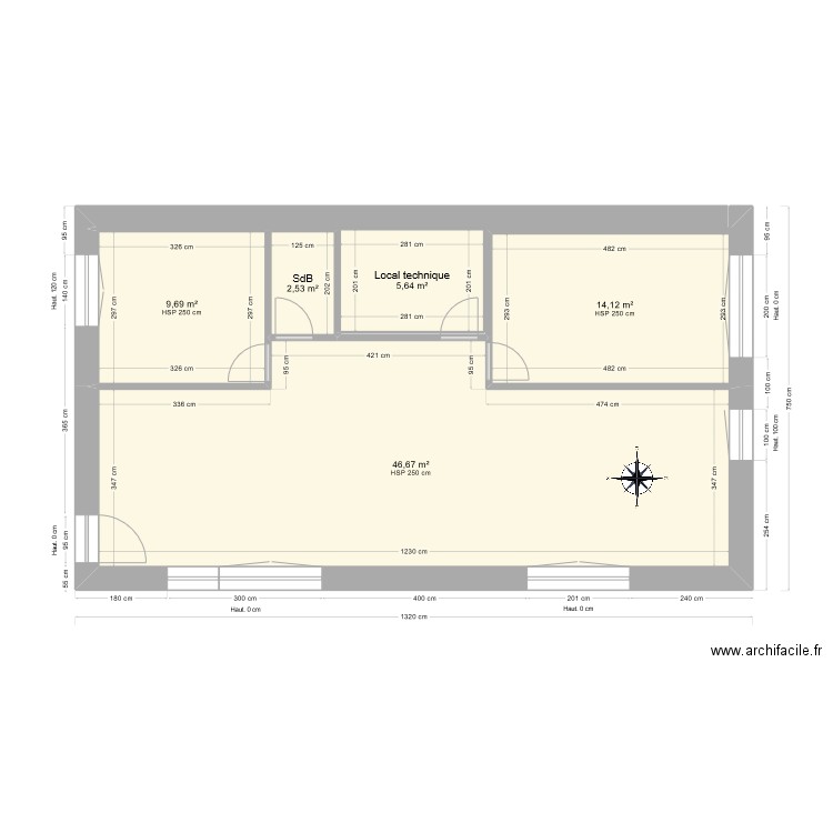 Maison Sarzeau VB1.5 - 28/08/2024. Plan de 5 pièces et 79 m2