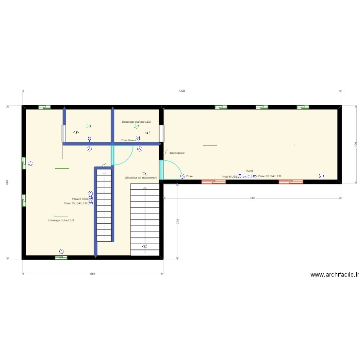 DORTOIRS R'Atlantic Guest house.2. Plan de 12 pièces et 109 m2