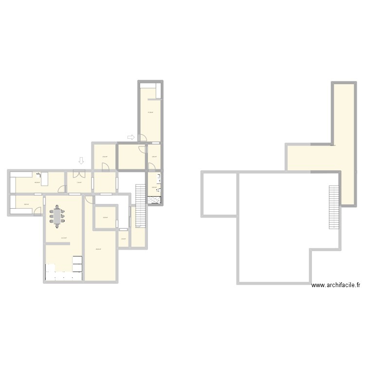 mehdi. Plan de 13 pièces et 206 m2