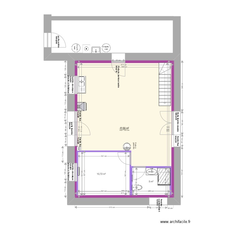 Plan 0.4.2. Plan de 13 pièces et 270 m2