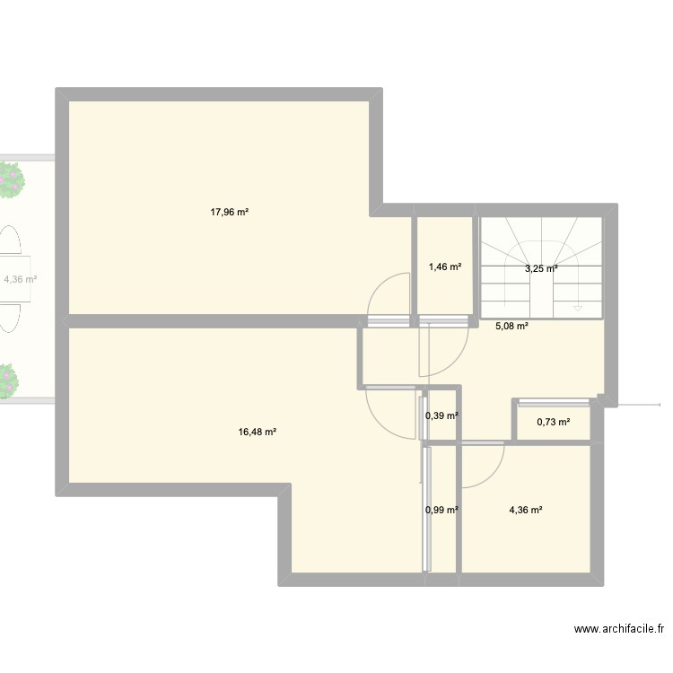 Appart Clem Blandine. Plan de 13 pièces et 109 m2