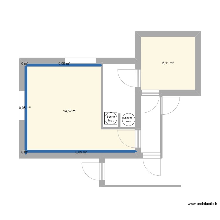 maison. Plan de 7 pièces et 21 m2