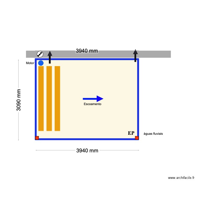 Susana Verissimo. Plan de 1 pièce et 11 m2