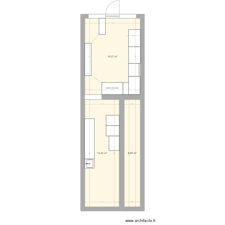 optic M. Plan de 3 pièces et 37 m2