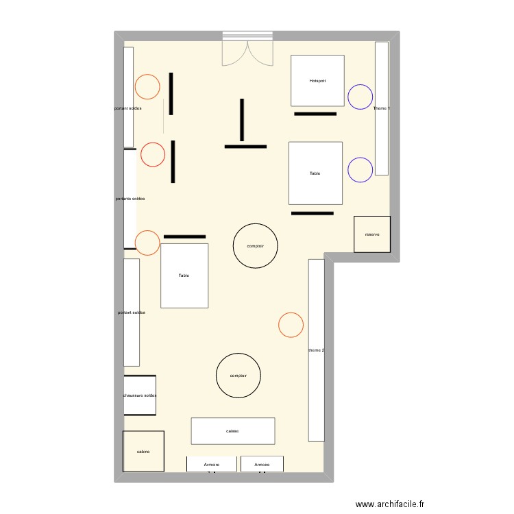 plan boulogne. Plan de 1 pièce et 77 m2