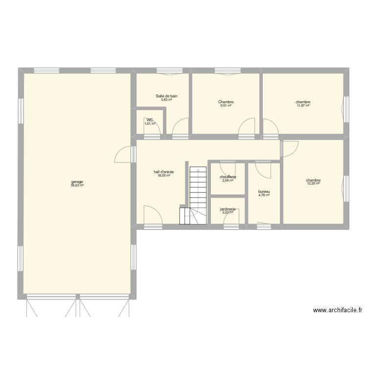 R0 Jarrosson. Plan de 10 pièces et 126 m2