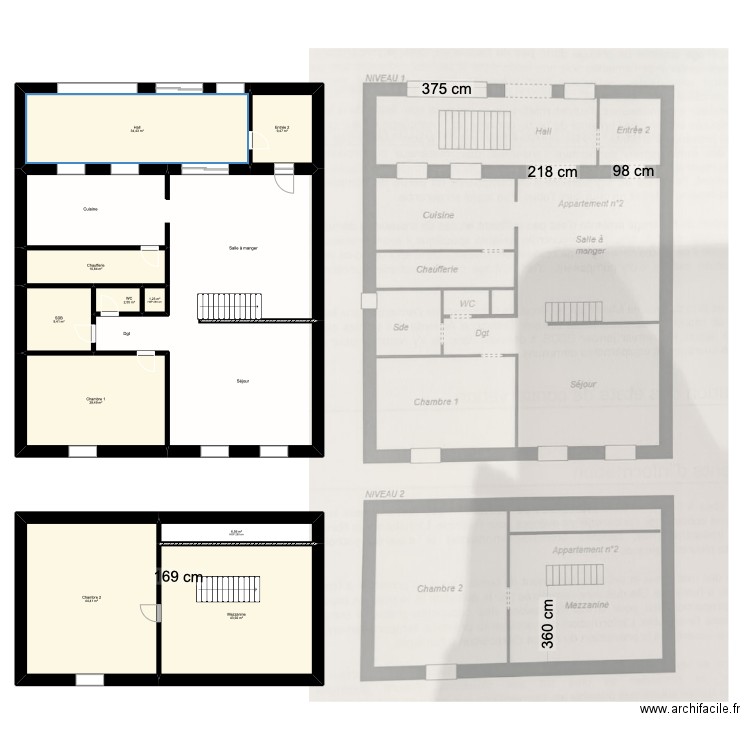 Michaud Maylis - Les Rousses. Plan de 11 pièces et 306 m2