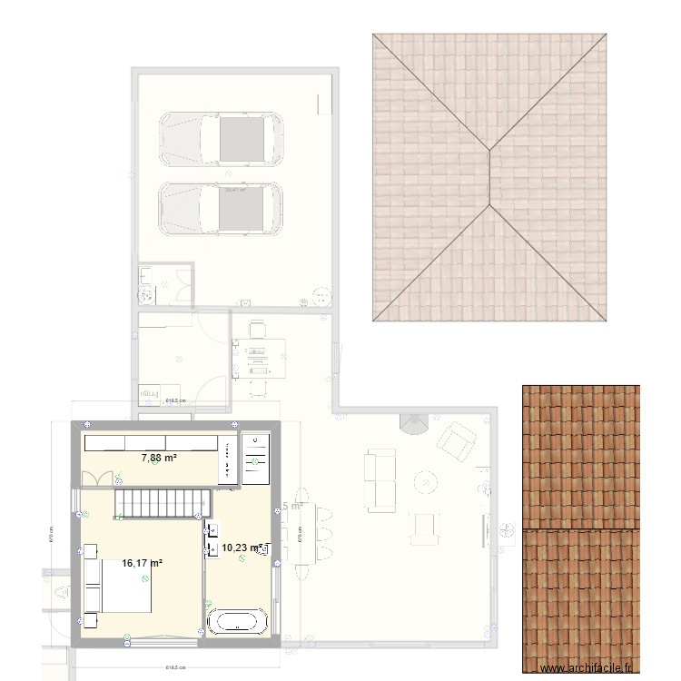 Plan Maison . Plan de 9 pièces et 204 m2