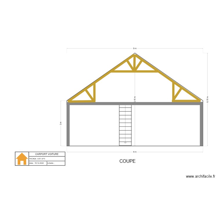 ALFRED COUPE DP3. Plan de 0 pièce et 0 m2