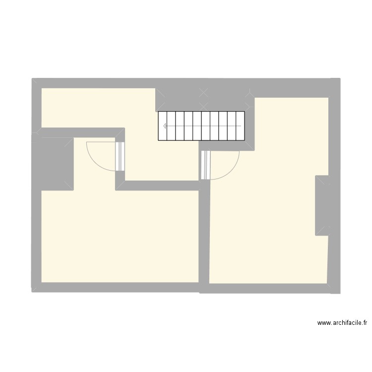 Mill - 2ème sans meuble. Plan de 7 pièces et 36 m2