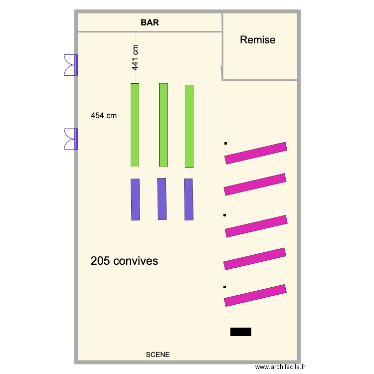 Espace Sologne 205 convives. Plan de 1 pièce et 569 m2