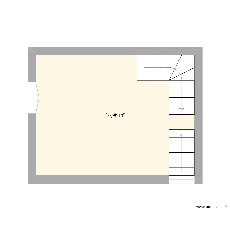 maison Leny. Plan de 1 pièce et 19 m2