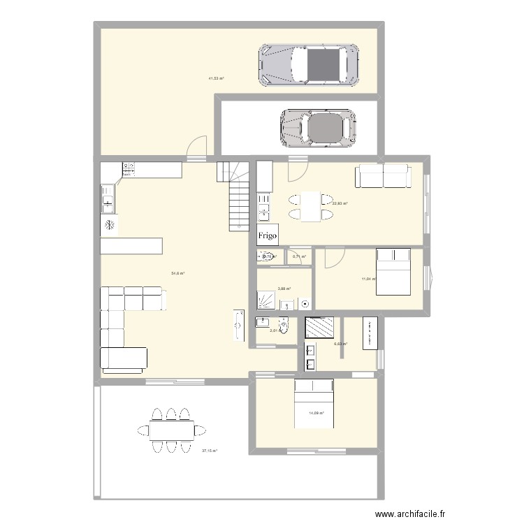 Maison St Joseph + MAMAN. Plan de 11 pièces et 195 m2