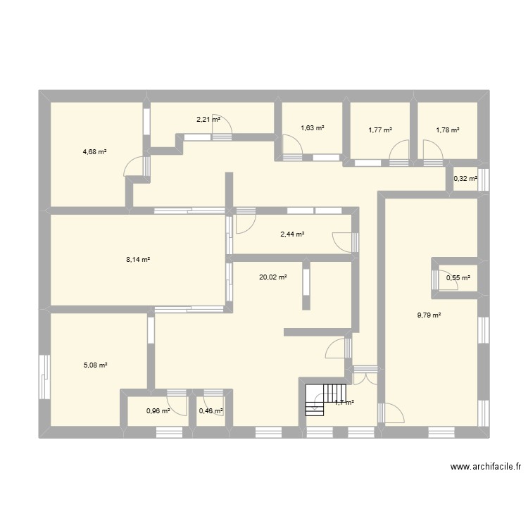 ademe . Plan de 15 pièces et 62 m2