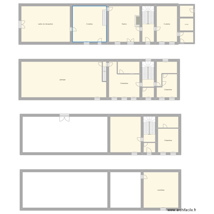 50336. Plan de 21 pièces et 941 m2