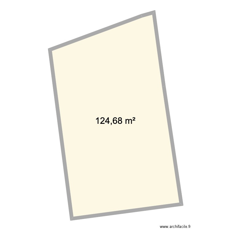 MAISON. Plan de 1 pièce et 125 m2