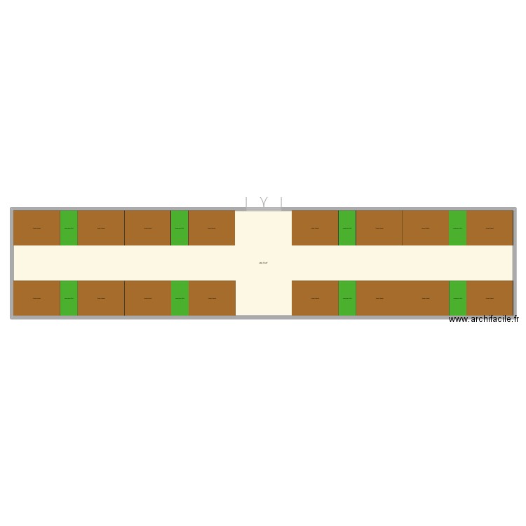 box. Plan de 1 pièce et 385 m2