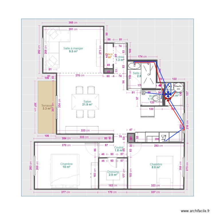 DEMARIE MARTINE PLOMBERIE. Plan de 0 pièce et 0 m2