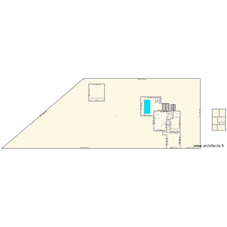 Crook & Doyon. Plan de 17 pièces et 214 m2