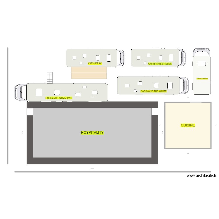 PLAN PADDOCK V1. Plan de 2 pièces et 132 m2